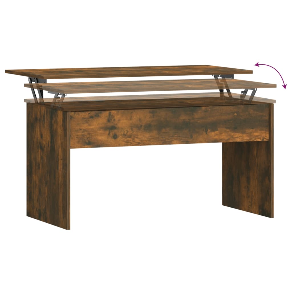 vidaXL Couchtisch Räuchereiche 102x50,5x52,5 cm Holzwerkstoff