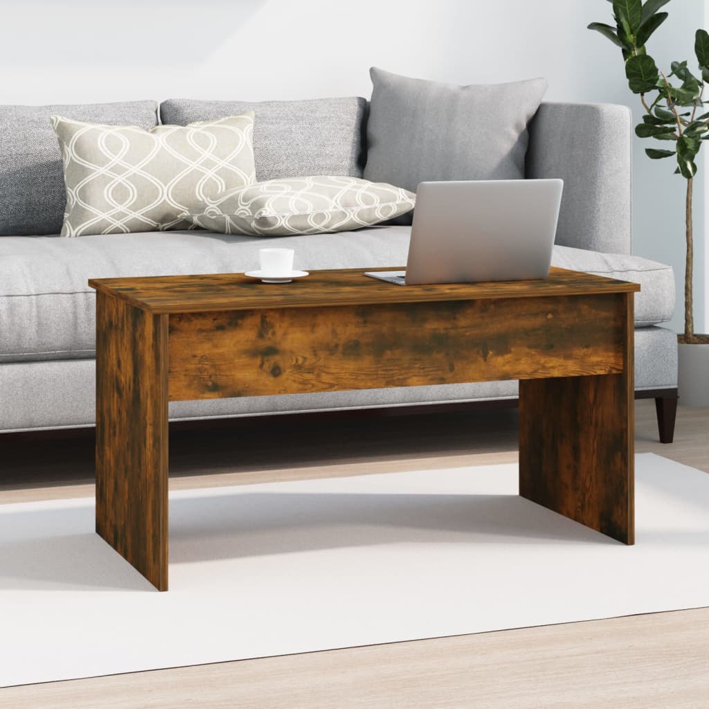 vidaXL Couchtisch Räuchereiche 102x50,5x52,5 cm Holzwerkstoff