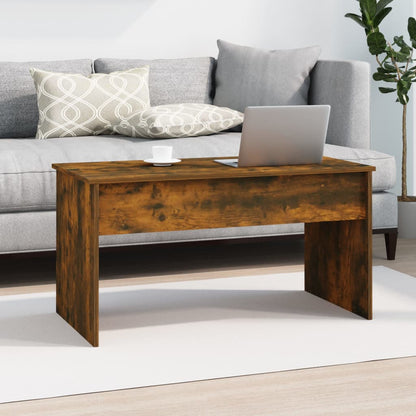vidaXL Couchtisch Räuchereiche 102x50,5x52,5 cm Holzwerkstoff