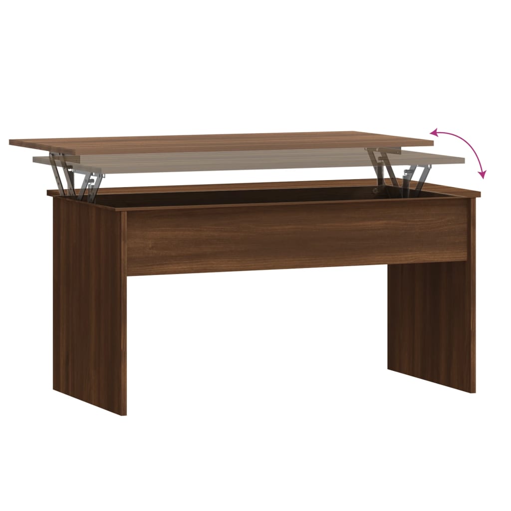 vidaXL Couchtisch Braun Eichen-Optik 102x50,5x52,5 cm Holzwerkstoff