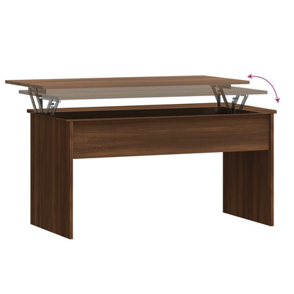 vidaXL Couchtisch Braun Eichen-Optik 102x50,5x52,5 cm Holzwerkstoff