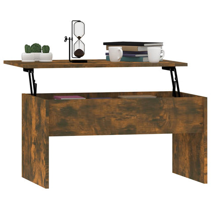 vidaXL Couchtisch Räuchereiche 80x50,5x41,5 cm Holzwerkstoff