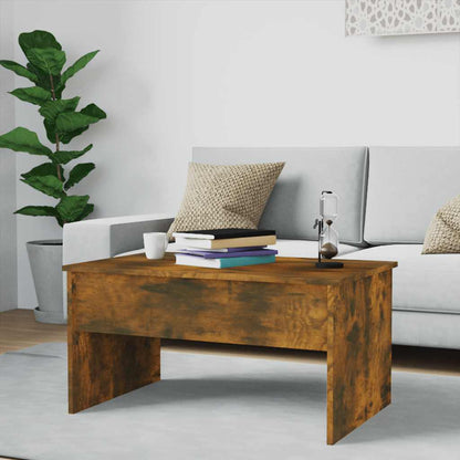 vidaXL Couchtisch Räuchereiche 80x50,5x41,5 cm Holzwerkstoff