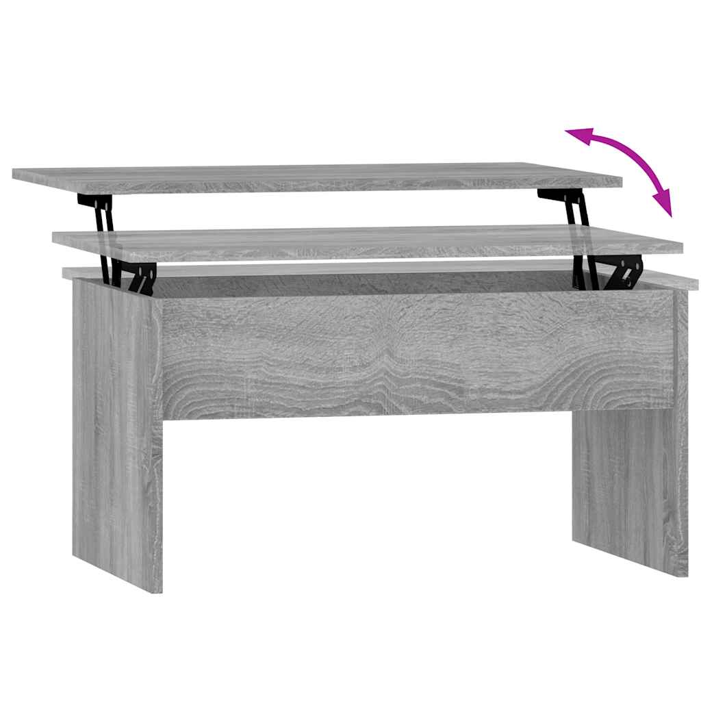 vidaXL Couchtisch Grau Sonoma 80x50,5x41,5 cm Holzwerkstoff