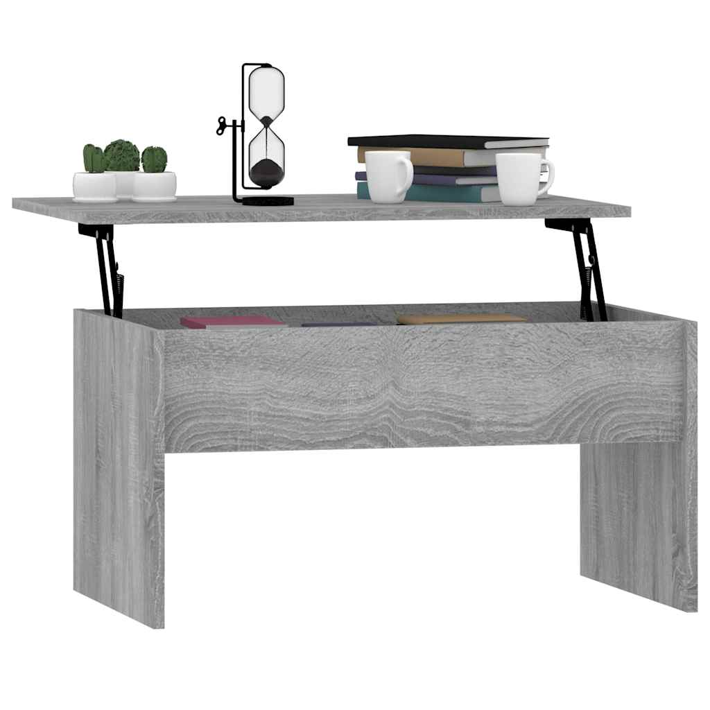 vidaXL Couchtisch Grau Sonoma 80x50,5x41,5 cm Holzwerkstoff