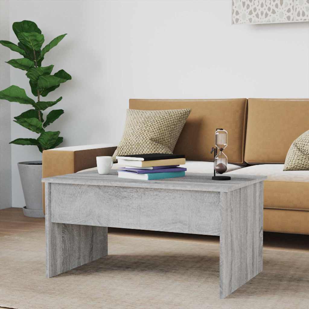 vidaXL Couchtisch Grau Sonoma 80x50,5x41,5 cm Holzwerkstoff