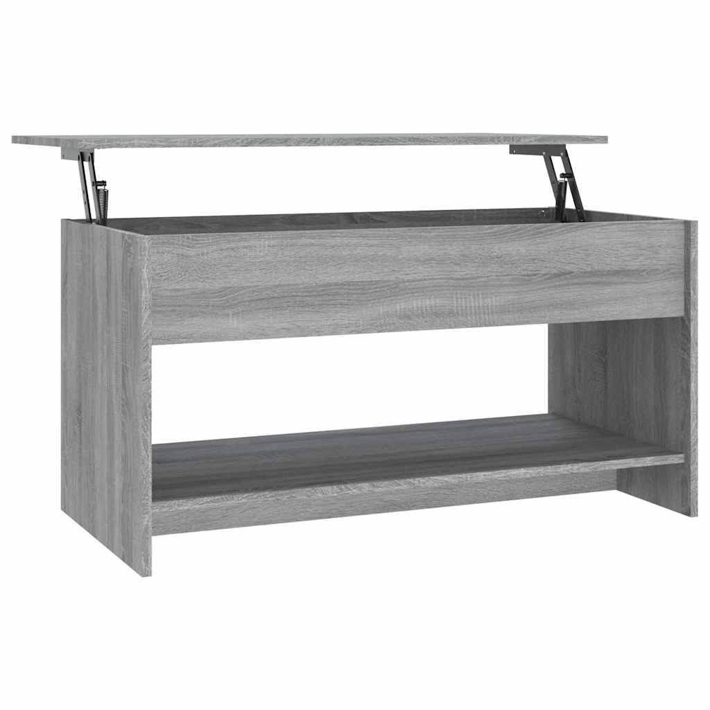 vidaXL Couchtisch Grau Sonoma 102x50x52,5 cm Holzwerkstoff