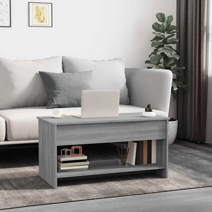 vidaXL Couchtisch Grau Sonoma 102x50x52,5 cm Holzwerkstoff