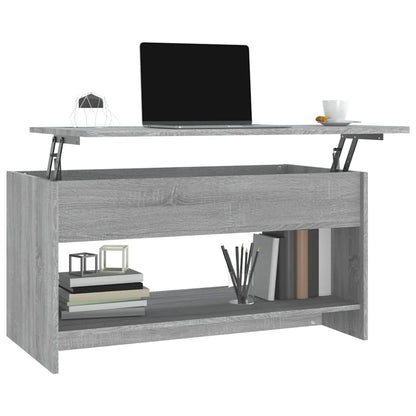 vidaXL Couchtisch Grau Sonoma 102x50x52,5 cm Holzwerkstoff