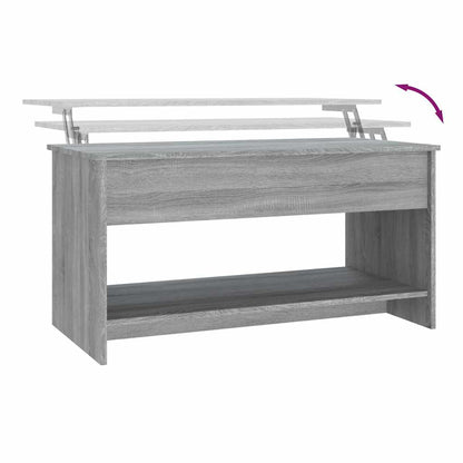 vidaXL Couchtisch Grau Sonoma 102x50x52,5 cm Holzwerkstoff