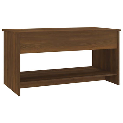 vidaXL Couchtisch Braun Eichen-Optik 102x50x52,5 cm Holzwerkstoff