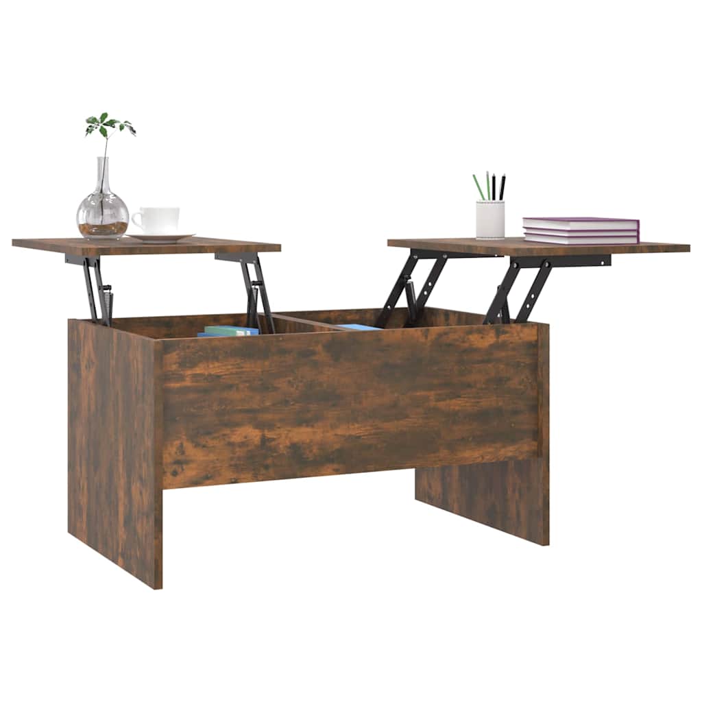 vidaXL Couchtisch Räuchereiche 80x50x42,5 cm Holzwerkstoff