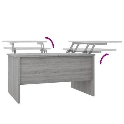 vidaXL Couchtisch Grau Sonoma 80x50x42,5 cm Holzwerkstoff