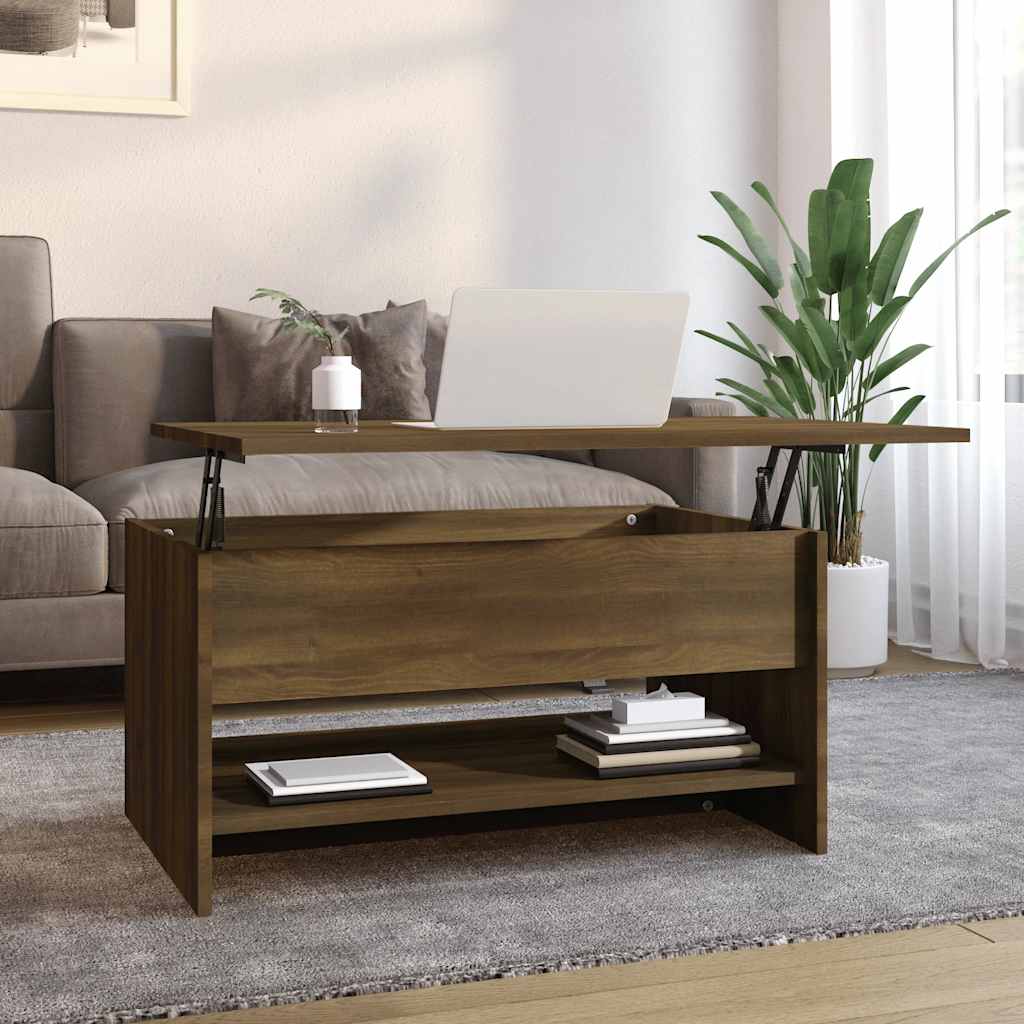 vidaXL Couchtisch Braun Eichen-Optik 80x50x40 cm Holzwerkstoff