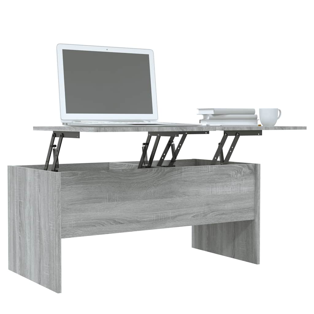 vidaXL Couchtisch Grau Sonoma 102x50,5x46,5 cm Holzwerkstoff