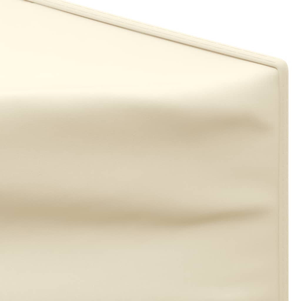 Partyzelt Faltbar mit Seitenwänden Creme 3x3 m