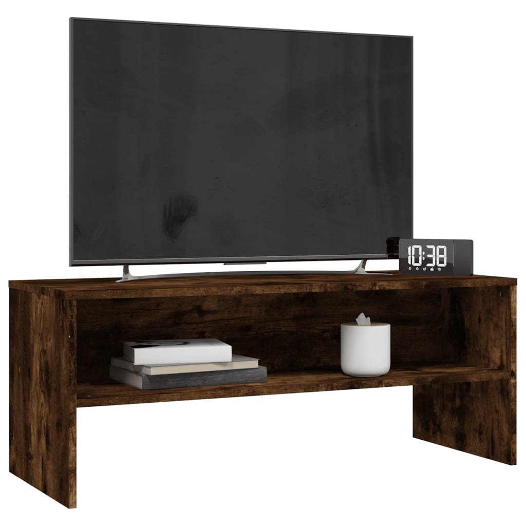 vidaXL TV-Schrank Räuchereiche 100x40x40 cm Holzwerkstoff