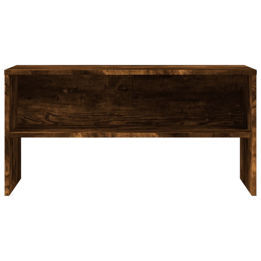 Meuble TV vidaXL chêne fumé 80x40x40 cm bois d'ingénierie