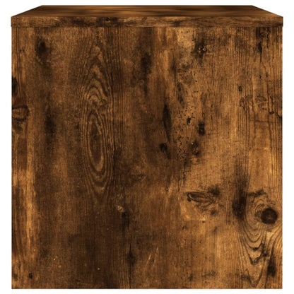 Meuble TV vidaXL chêne fumé 80x40x40 cm bois d'ingénierie