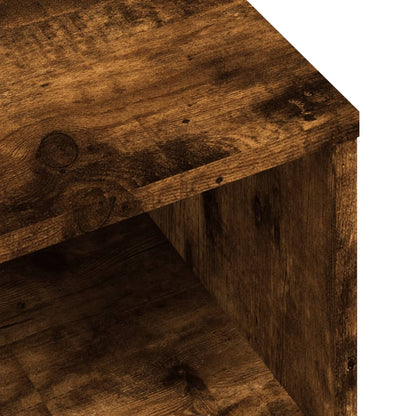 Meuble TV vidaXL chêne fumé 80x40x40 cm bois d'ingénierie