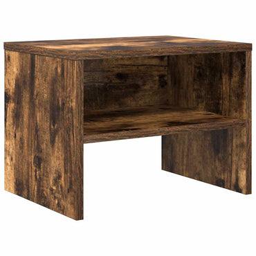 vidaXL Nachttisch Räuchereiche 40x30x30 cm Holzwerkstoff