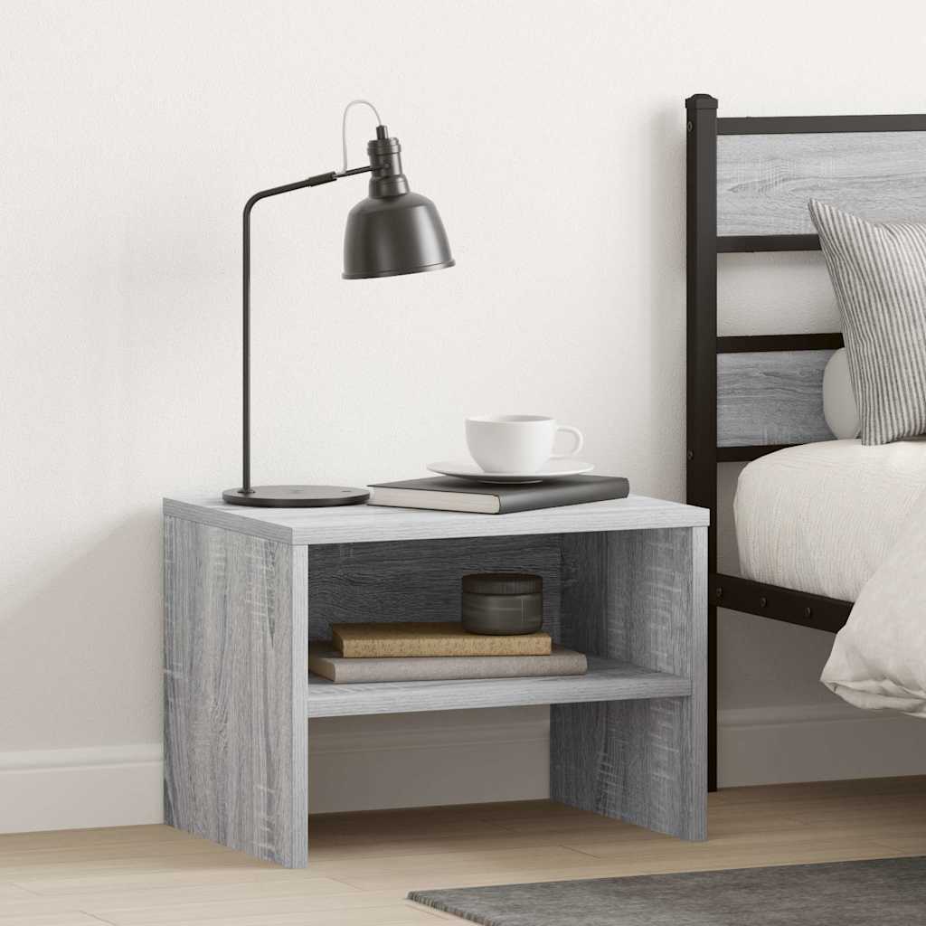 vidaXL Nachttisch Grau Sonoma 40x30x30 cm Holzwerkstoff