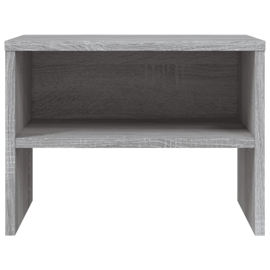vidaXL Nachttische 2 Stk. Grau Sonoma 40x30x30 cm Holzwerkstoff