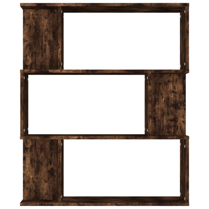 vidaXL Bibliothèque/Séparateur de pièce Chêne fumé 80x24x96 cm Bois d'ingénierie