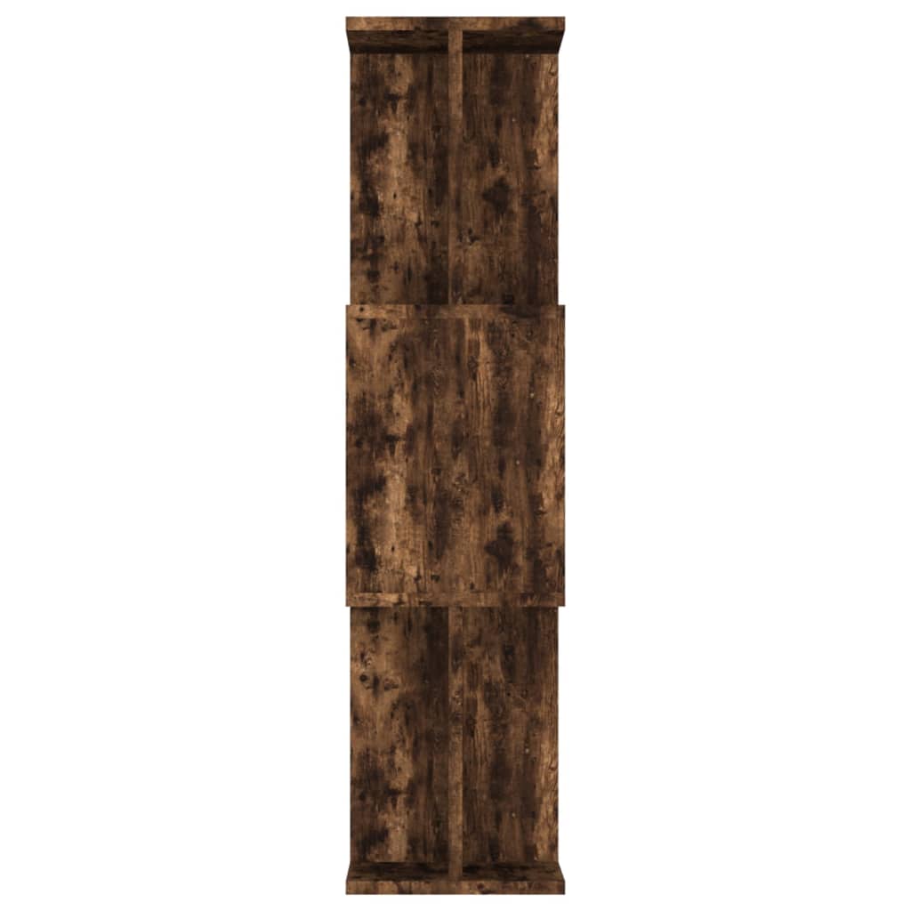 vidaXL Bibliothèque/Séparateur de pièce Chêne fumé 80x24x96 cm Bois d'ingénierie