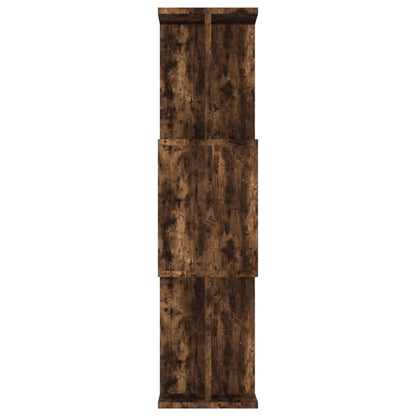vidaXL Bibliothèque/Séparateur de pièce Chêne fumé 80x24x96 cm Bois d'ingénierie