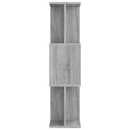 vidaXL Bücherregal/Raumteiler Grau Sonoma 80x24x96 cm Holzwerkstoff