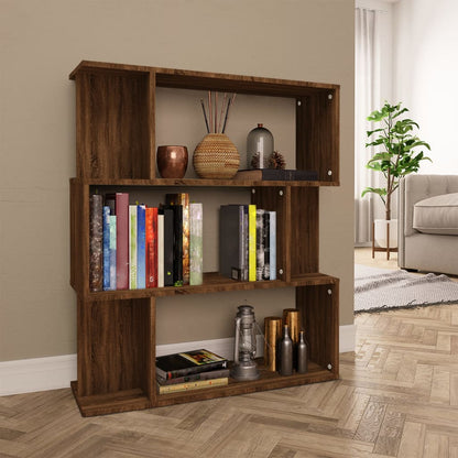 vidaXL Bibliothèque/Séparateur de pièce Chêne Marron 80x24x96 cm Bois d'ingénierie