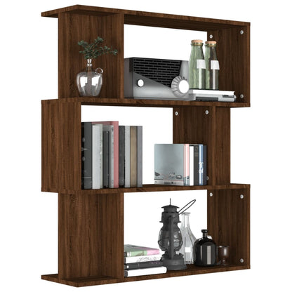 vidaXL Bibliothèque/Séparateur de pièce Chêne Marron 80x24x96 cm Bois d'ingénierie