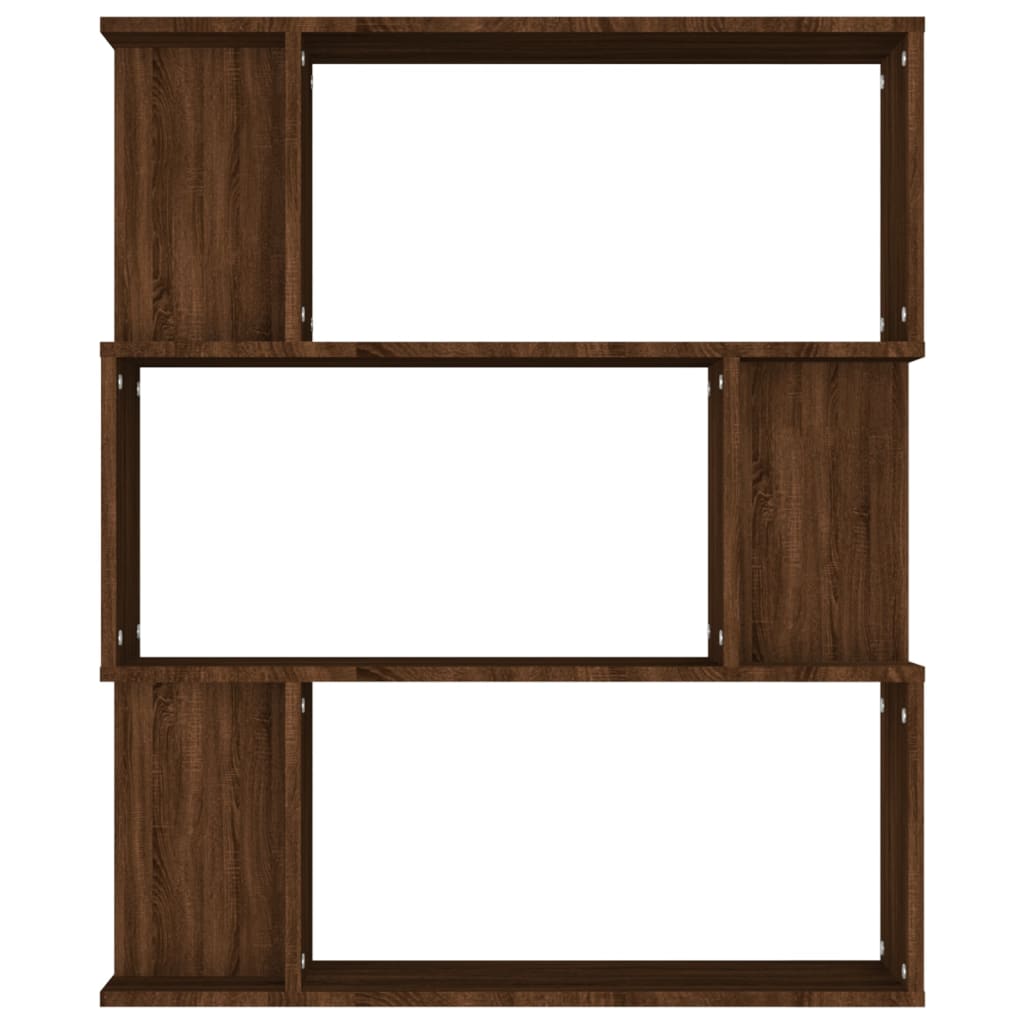 vidaXL Bibliothèque/Séparateur de pièce Chêne Marron 80x24x96 cm Bois d'ingénierie