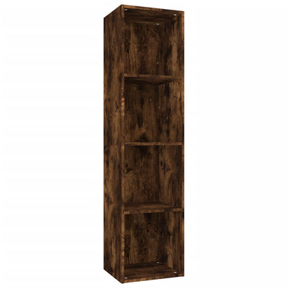 vidaXL Bücherschrank/TV-Schrank Räuchereiche 36x30x143cm Holzwerkstoff