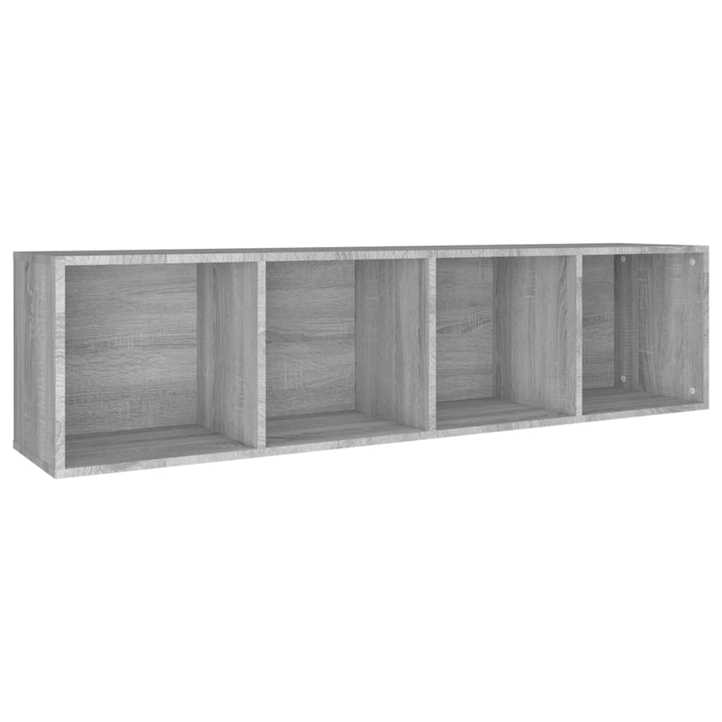 vidaXL Meuble TV/bibliothèque gris Sonoma 36x30x143 cm Aggloméré