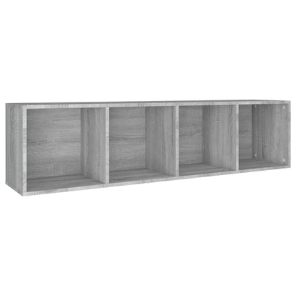 vidaXL Meuble TV/bibliothèque gris Sonoma 36x30x143 cm Aggloméré