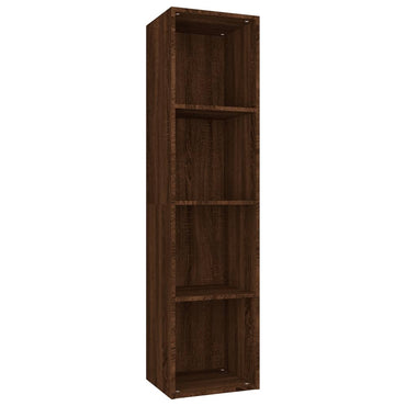 vidaXL Bücherschrank/TV-Schrank Braun Eichen-Optik 36x30x143 cm