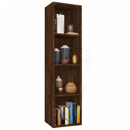 vidaXL Bibliothèque/Meuble TV marron aspect chêne 36x30x143 cm