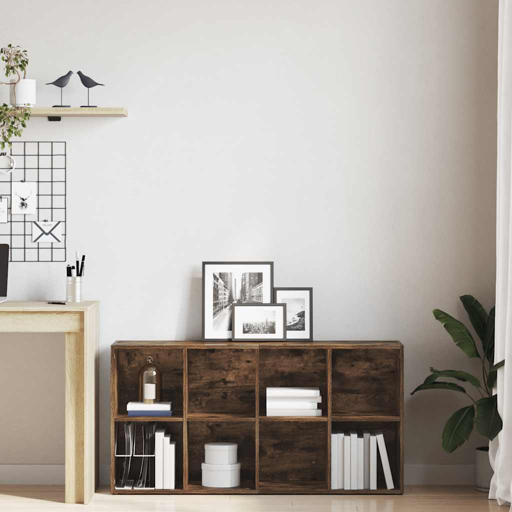 Bücherregal/Sideboard Räuchereiche 66×30×130 cm Holzwerkstoff