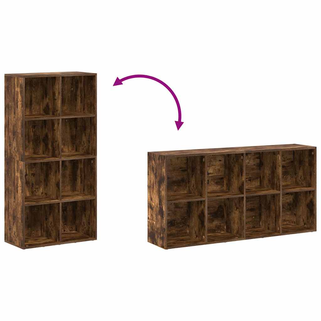 Bücherregal/Sideboard Räuchereiche 66×30×130 cm Holzwerkstoff