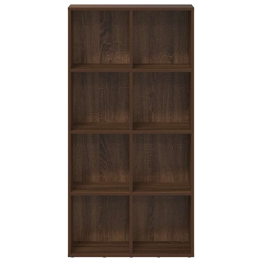 vidaXL Bücherregal/Sideboard Braun Eiche 66×30×130 cm Holzwerkstoff
