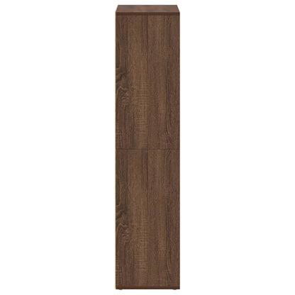 vidaXL Bücherregal/Sideboard Braun Eiche 66×30×130 cm Holzwerkstoff