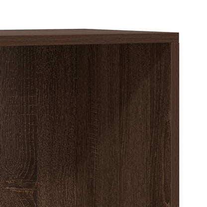 vidaXL Bücherregal/Sideboard Braun Eiche 66×30×130 cm Holzwerkstoff