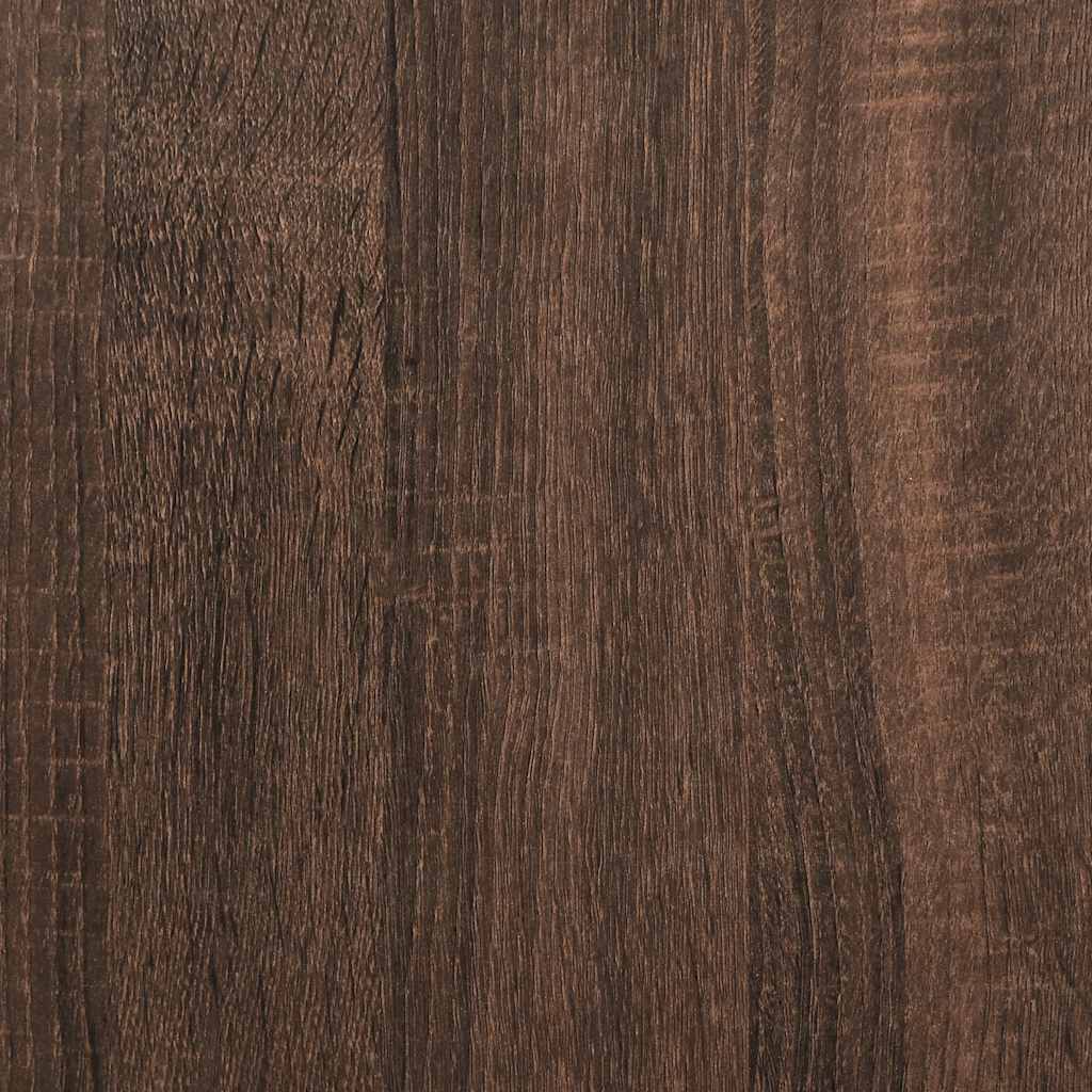 vidaXL Bücherregal/Sideboard Braun Eiche 66×30×130 cm Holzwerkstoff