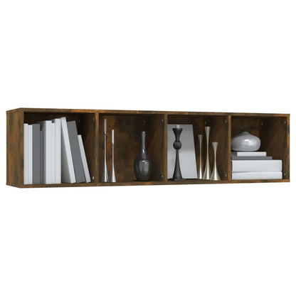 vidaXL Bücherschrank/TV-Schrank Räuchereiche 143x30x36cm Holzwerkstoff
