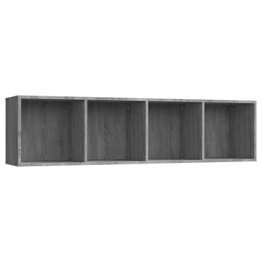 vidaXL Bücherschrank/TV-Schrank Grau Sonoma 143x30x36cm Holzwerkstoff