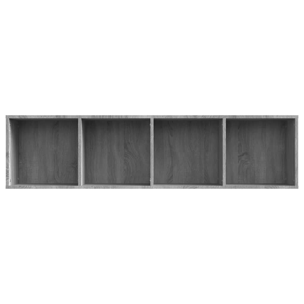 vidaXL Bücherschrank/TV-Schrank Grau Sonoma 143x30x36cm Holzwerkstoff