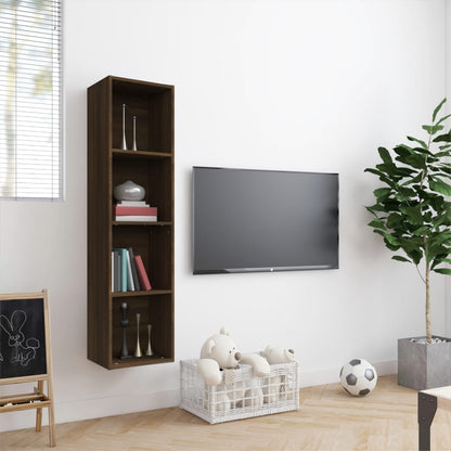 vidaXL Bücherschrank/TV-Schrank Eichen-Optik 143x30x36cm Holzwerkstoff