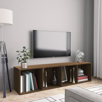 vidaXL Bücherschrank/TV-Schrank Eichen-Optik 143x30x36cm Holzwerkstoff